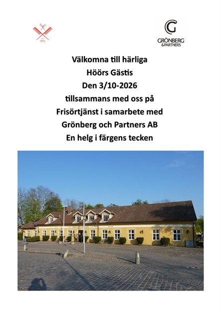 Event på Höörs Gästis 3/10